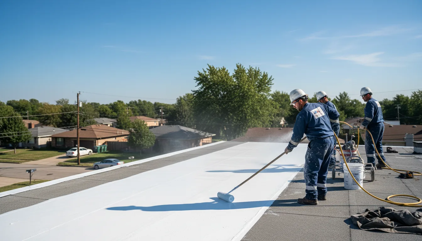 Commercial roof coating in West Newton, IN near me